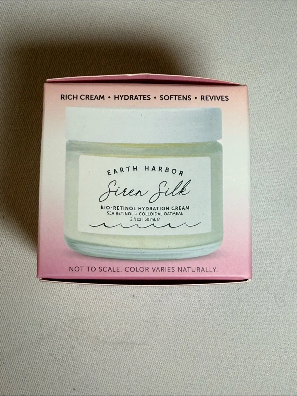 Earth Harbor Siren Silk Bio-Retinol Anti-Aging Hydration Cream Full Size NIB